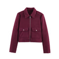 Women's Zip-Up Jacket with Functional Pockets