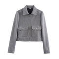 Women's Zip-Up Jacket with Functional Pockets