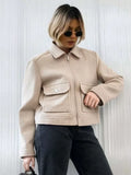 Women's Zip-Up Jacket with Functional Pockets