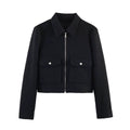 Women's Zip-Up Jacket with Functional Pockets