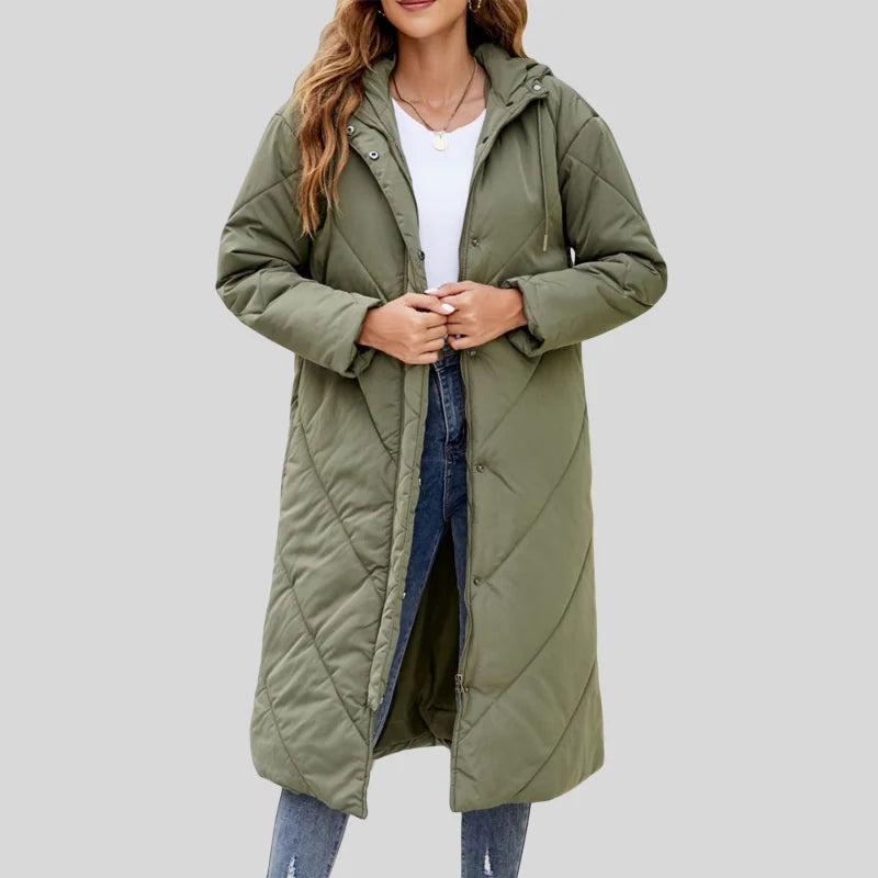 Women's Oversized Hood Long Puffer Coat