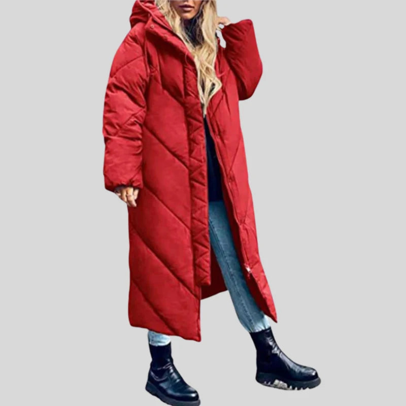 Women's Oversized Hood Long Puffer Coat