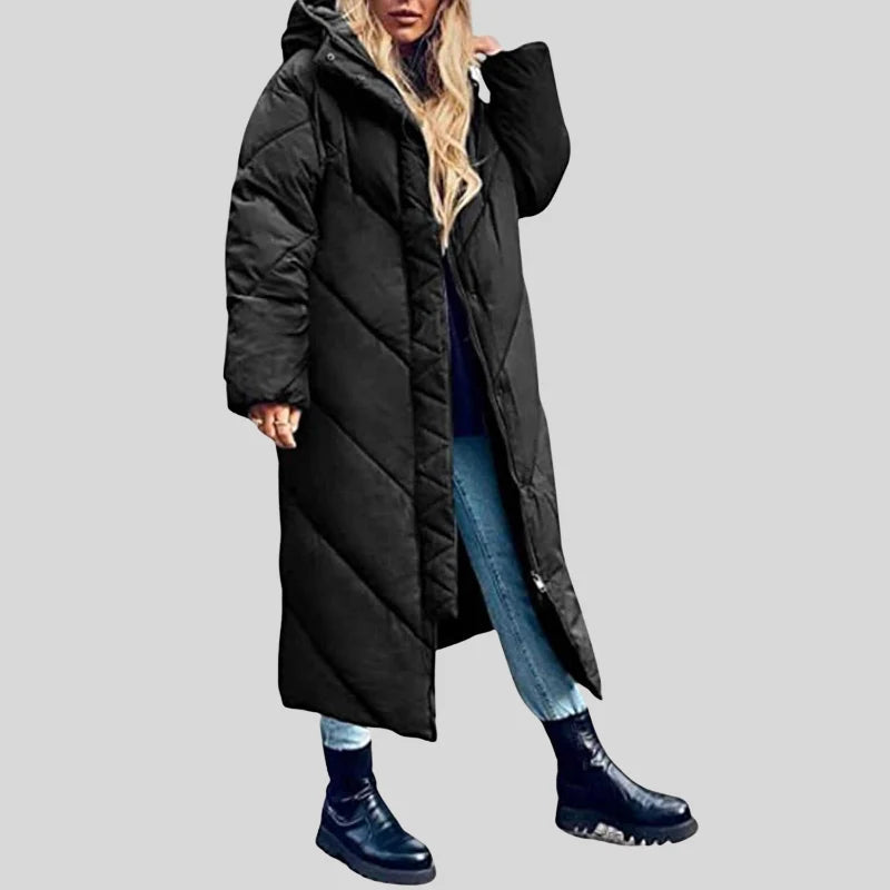 Women's Oversized Hood Long Puffer Coat
