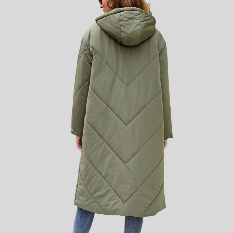 Women's Oversized Hood Long Puffer Coat