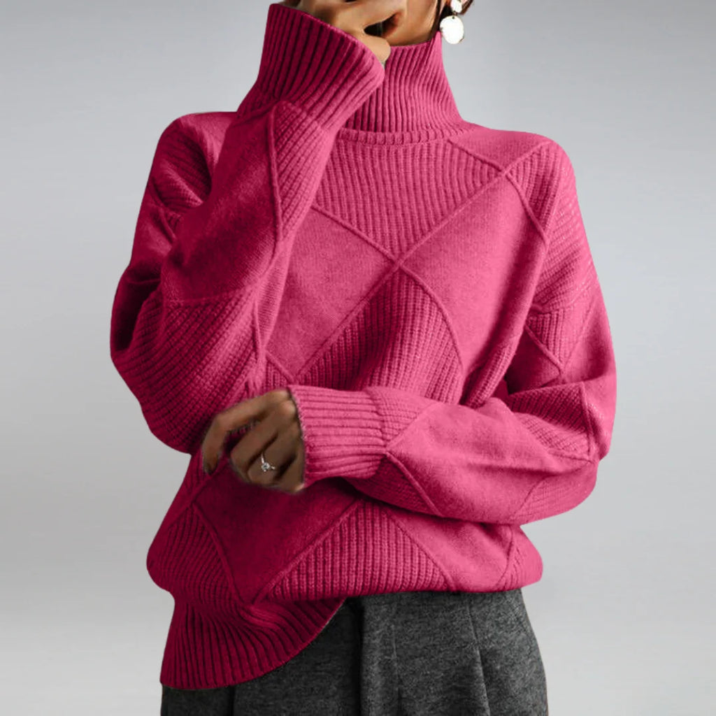 Women's Oversized Turtleneck Sweater
