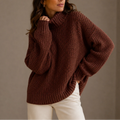 Women's Chunky Knit Turtleneck Sweater