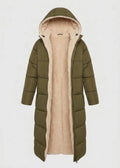 Women's Sherpa Lined Long Puffer Coat