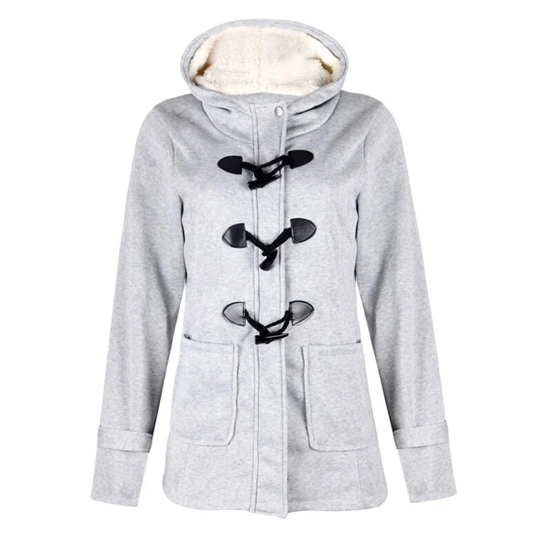 Women's Plush Lined Toggle Winter Jacket