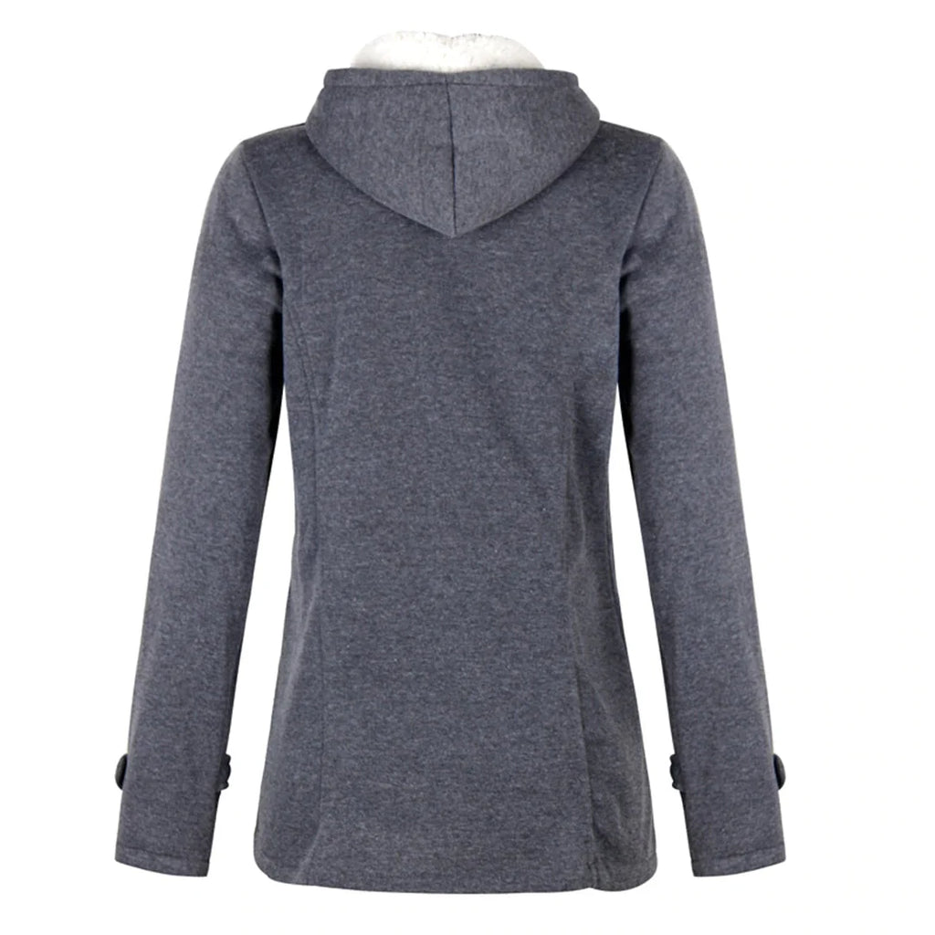 Women's Plush Lined Toggle Winter Jacket