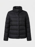 Women's Lightweight Down Puffer Jacket with Stand Collar
