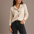 Women's Collared Knit Cardigan