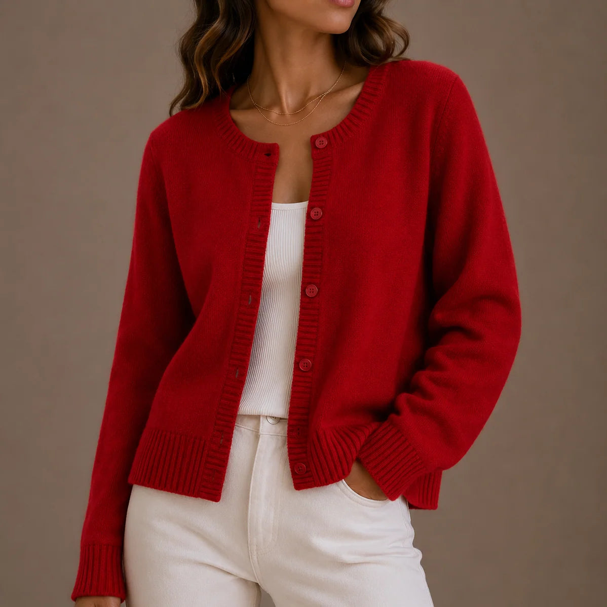 Women's Button-Up Knit Cardigan