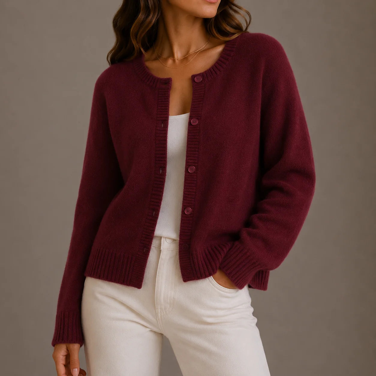 Women's Button-Up Knit Cardigan