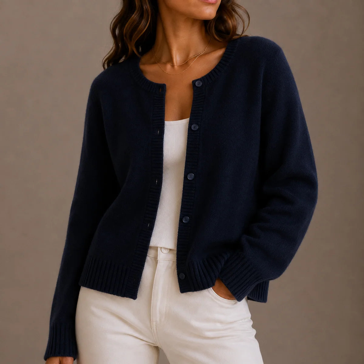 Women's Button-Up Knit Cardigan