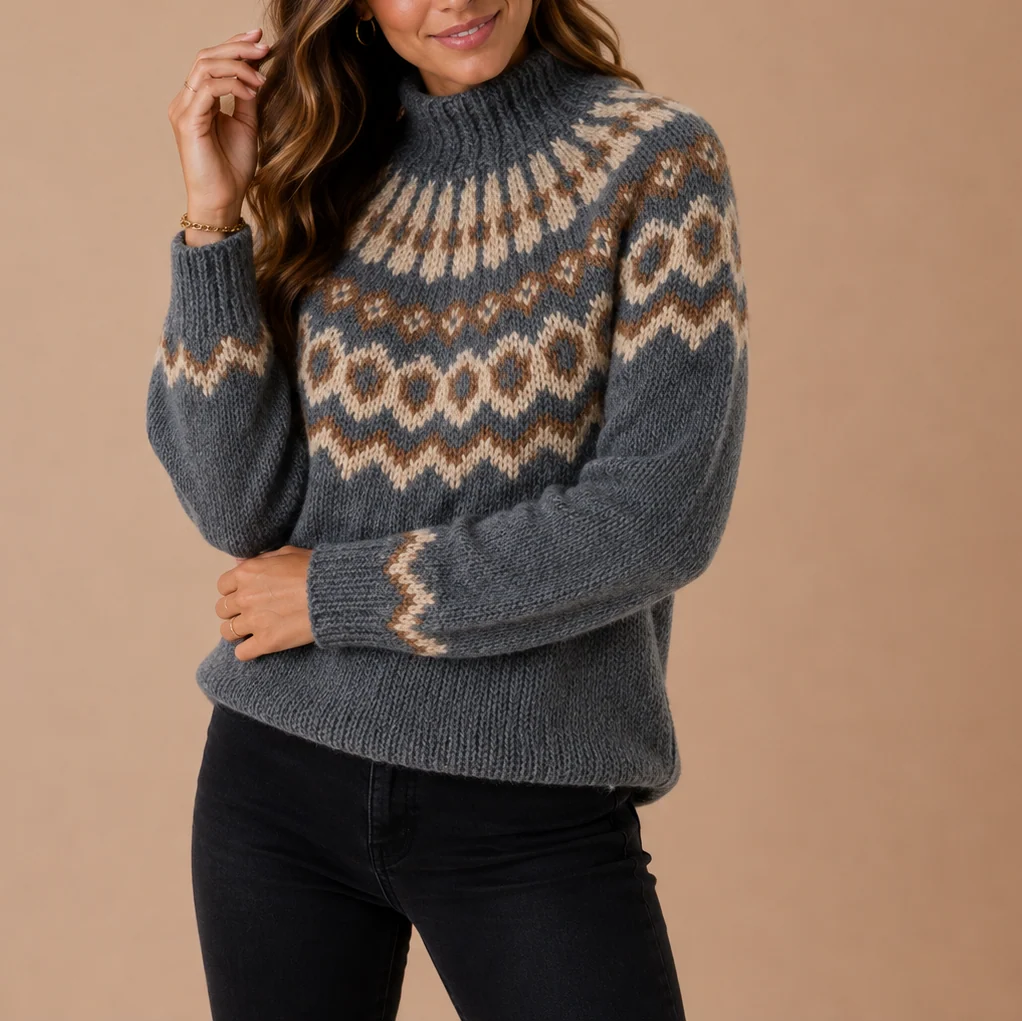 Women's Fair Isle Turtleneck Sweater