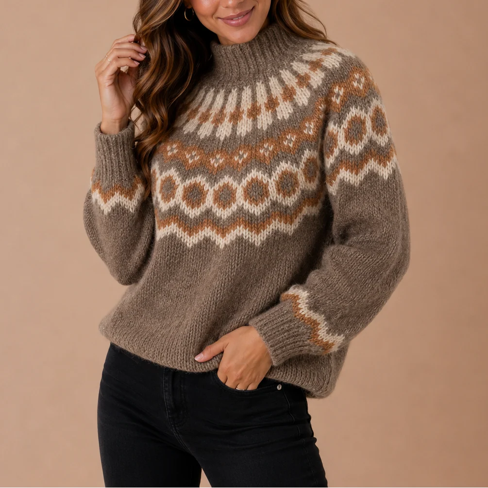 Women's Fair Isle Turtleneck Sweater