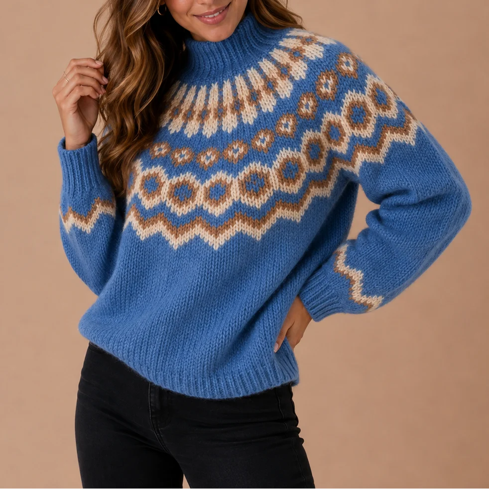 Women's Fair Isle Turtleneck Sweater
