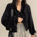 Women's Corduroy Button-Front Shacket