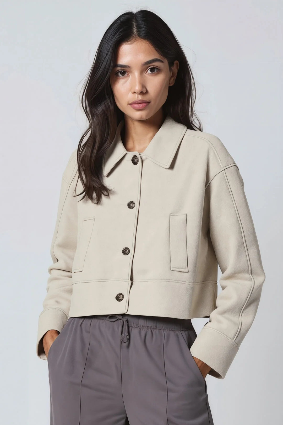 Women's Structured Cropped Blazer