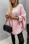 Women's Oversized Batwing Sleeve Knit Sweater