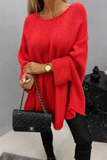 Women's Oversized Batwing Sleeve Knit Sweater