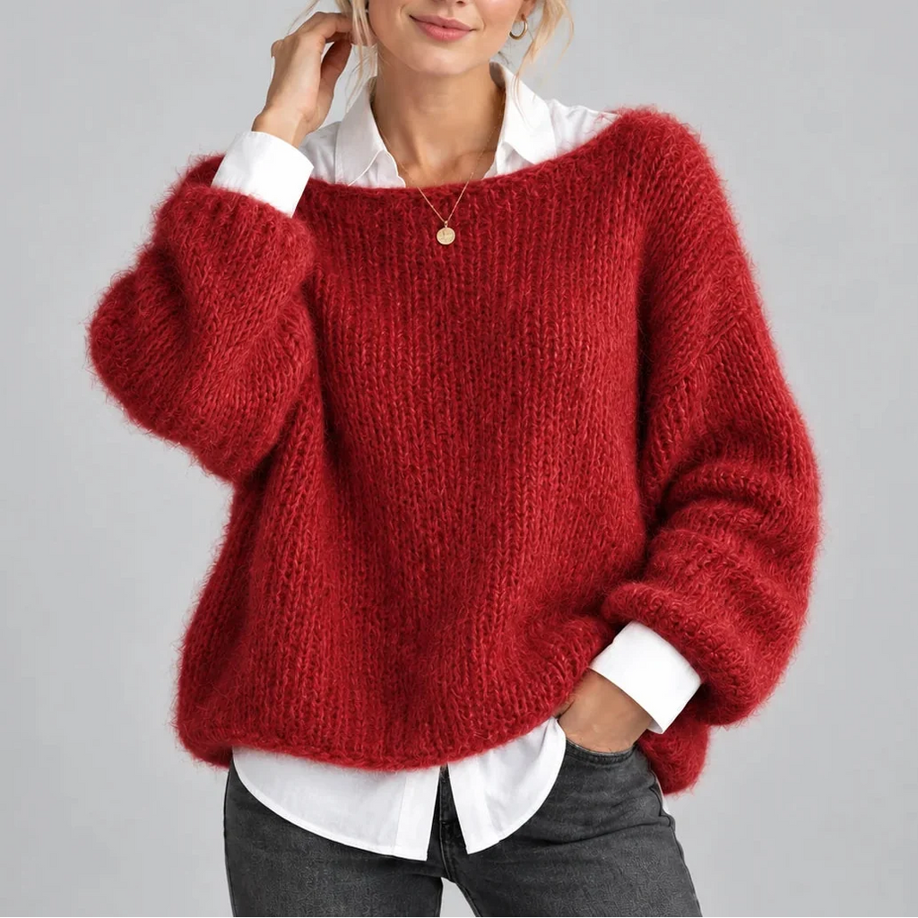 Women's Chunky Knit Oversized Sweater