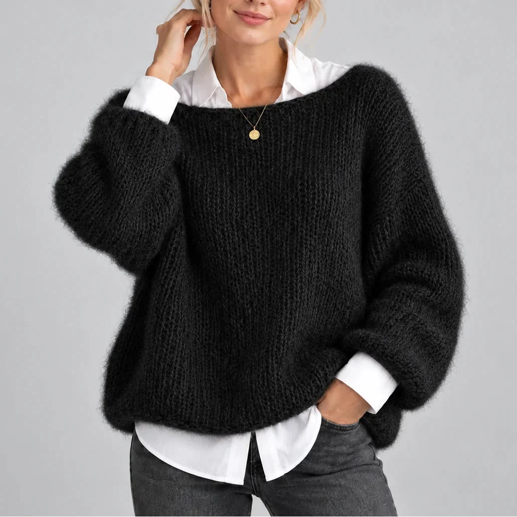 Women's Chunky Knit Oversized Sweater