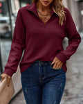 Women's Cotton Blend Half-Zip Sweater