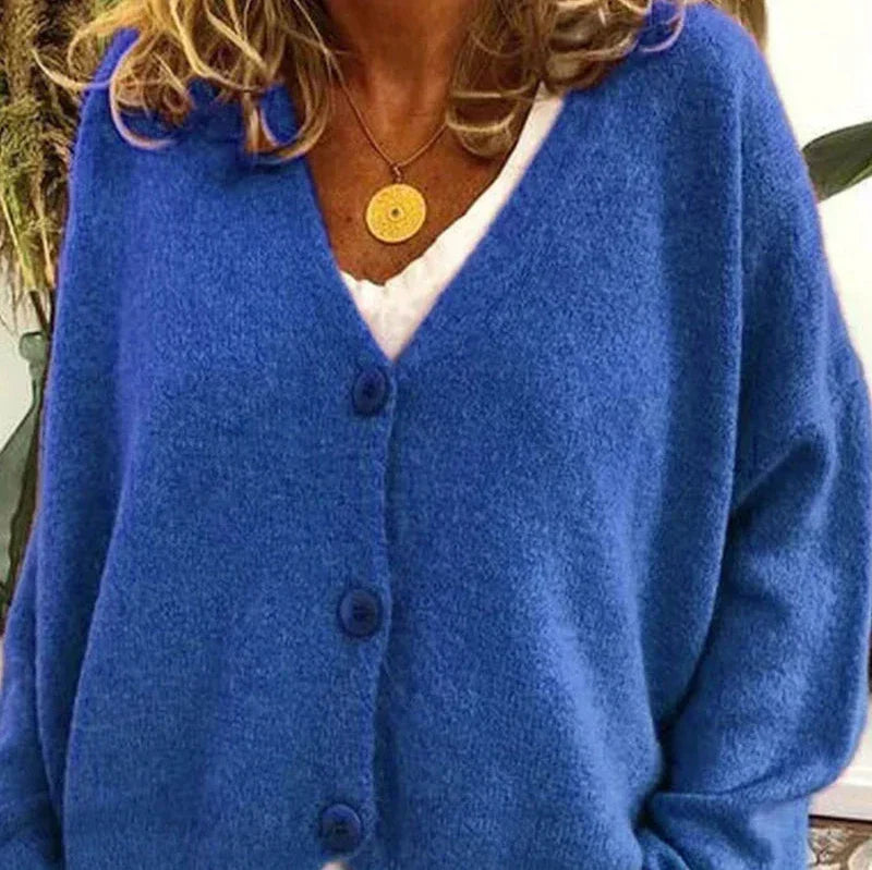 Women's V-Neck Knit Cardigan