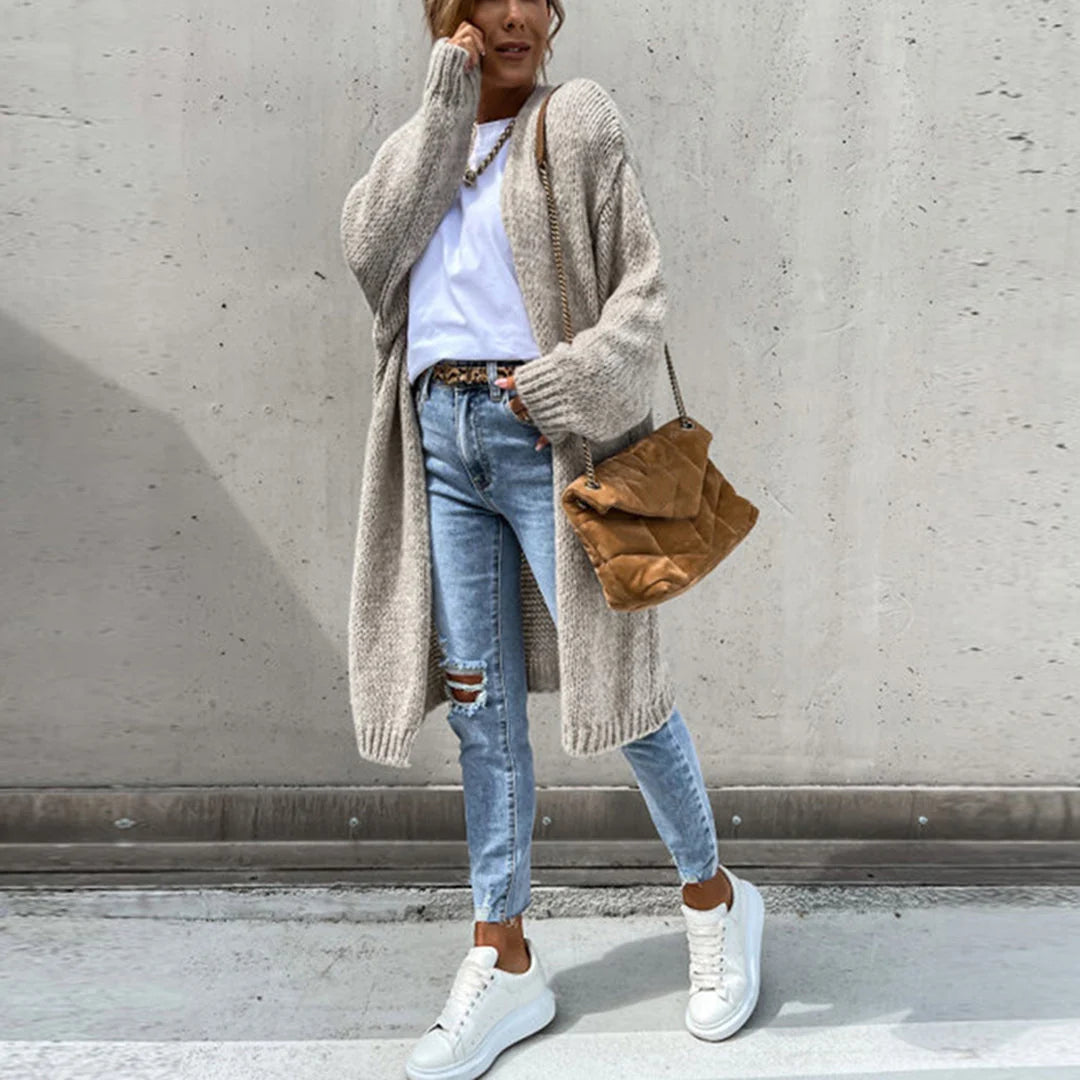 Women's Oversized Long Knit Duster Cardigan