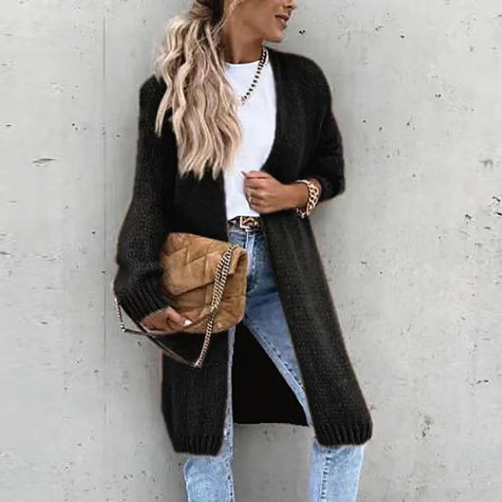 Women's Oversized Long Knit Duster Cardigan