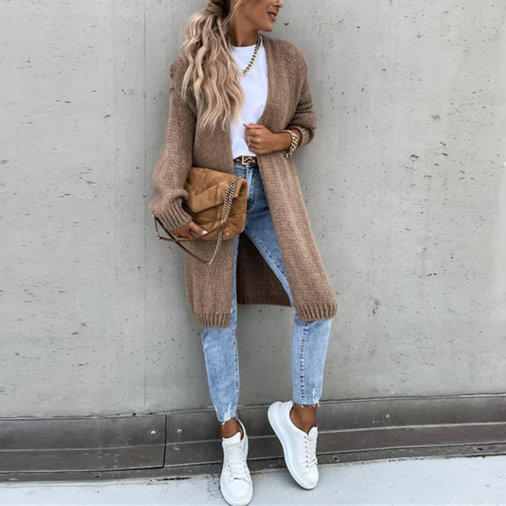 Women's Oversized Long Knit Duster Cardigan