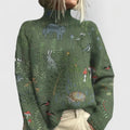 Women's Nature Print Knit Sweater