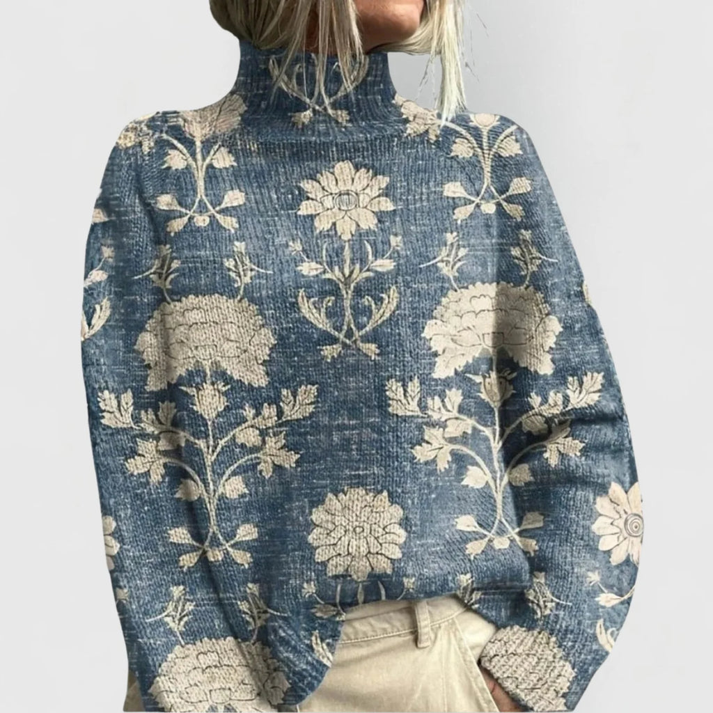 Women's Nature Print Knit Sweater