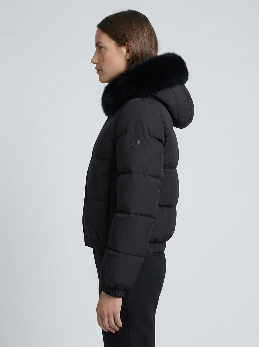 Women's Cropped Down Puffer Jacket