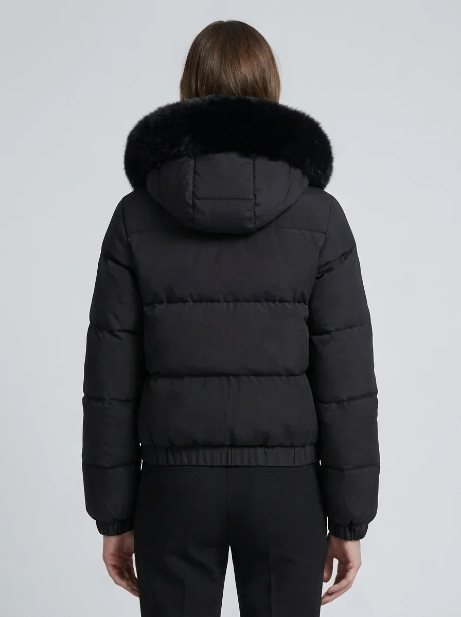 Women's Cropped Down Puffer Jacket