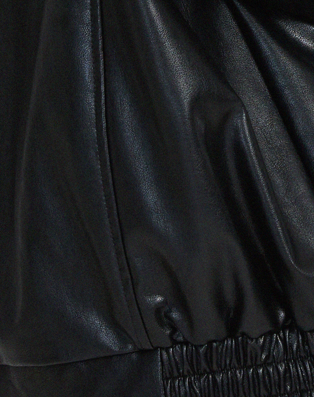 Women's Oversized PU Leather Jacket