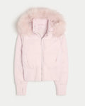 Women's Lightweight Cropped Puffer Jacket