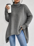 Women's Oversized Cashmere Turtleneck Sweater