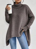 Women's Oversized Cashmere Turtleneck Sweater