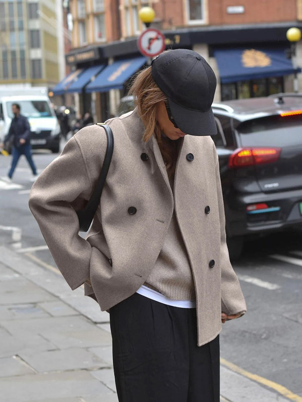 Women's Oversized Button Jacket