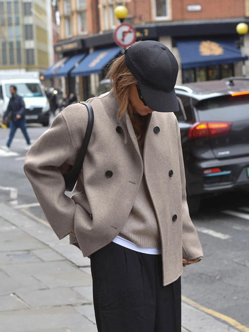 Women's Oversized Button Jacket