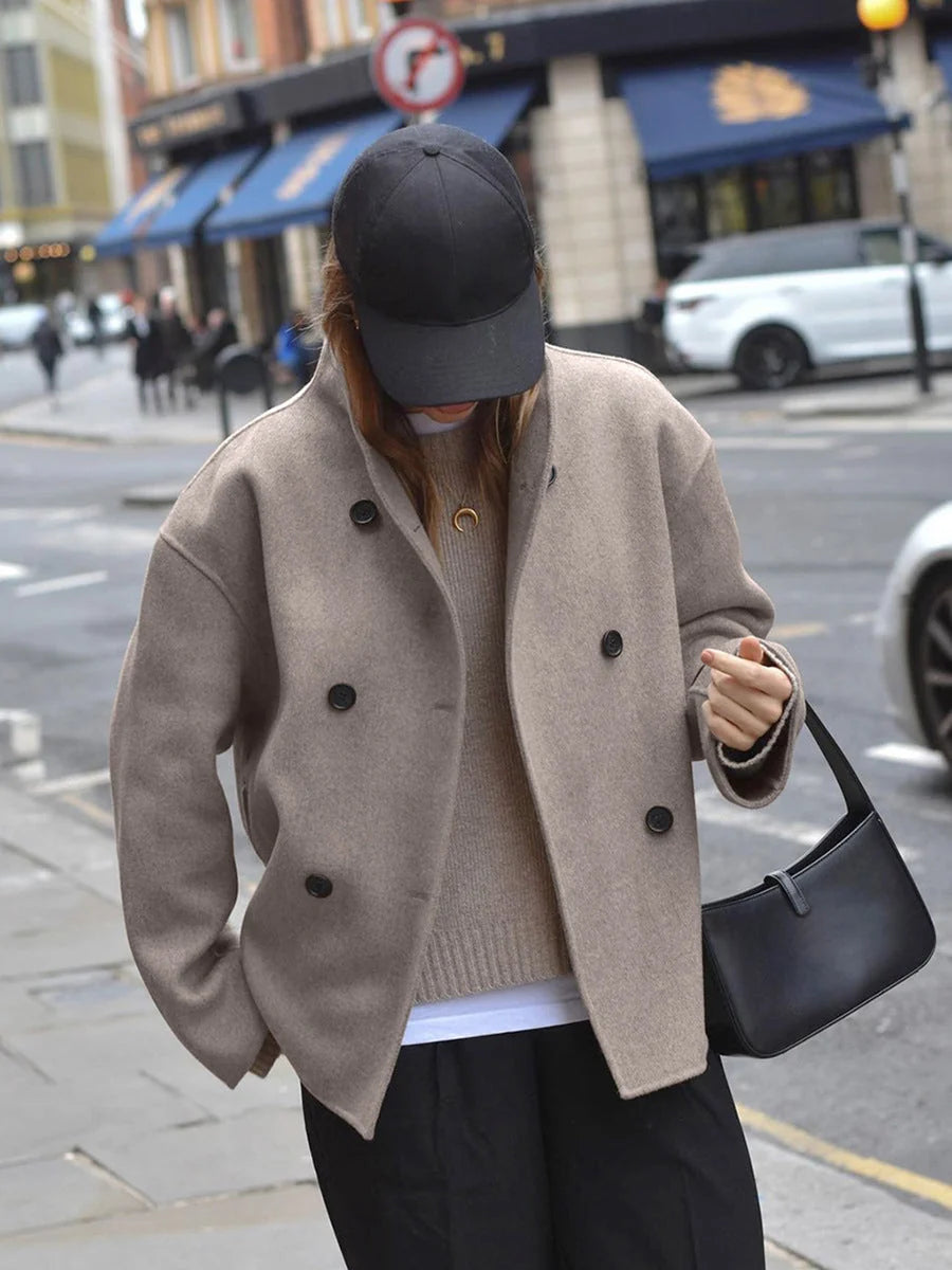 Women's Oversized Button Jacket