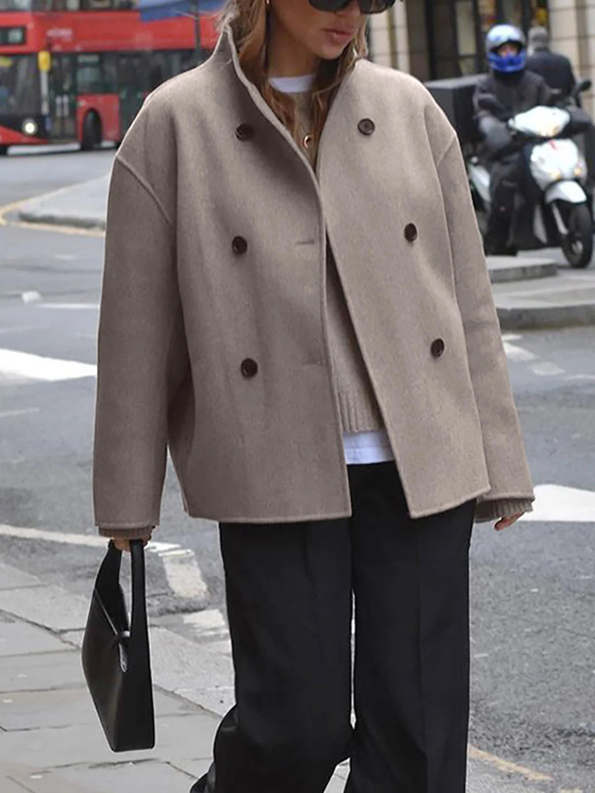 Women's Oversized Button Jacket
