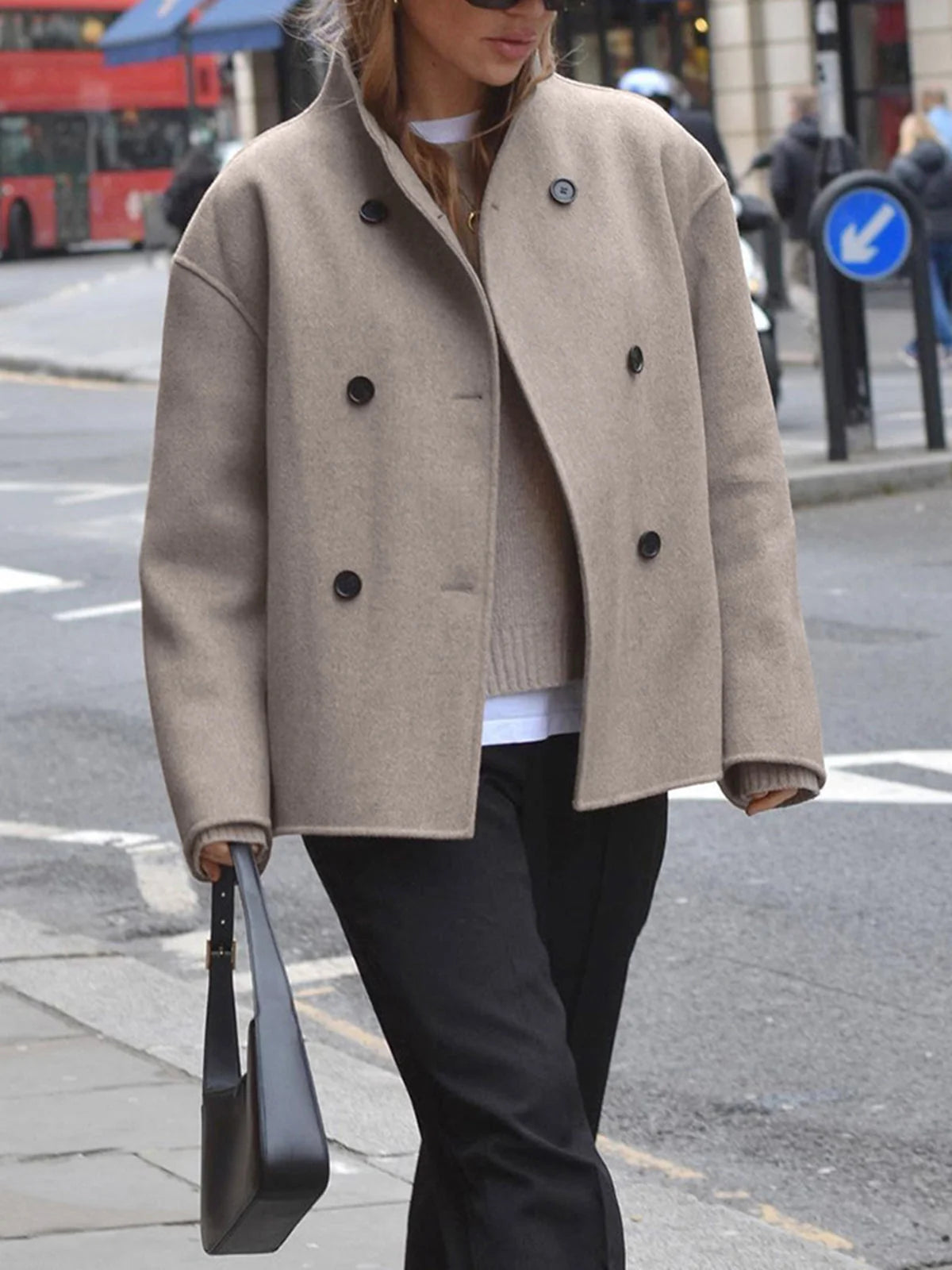 Women's Oversized Button Jacket