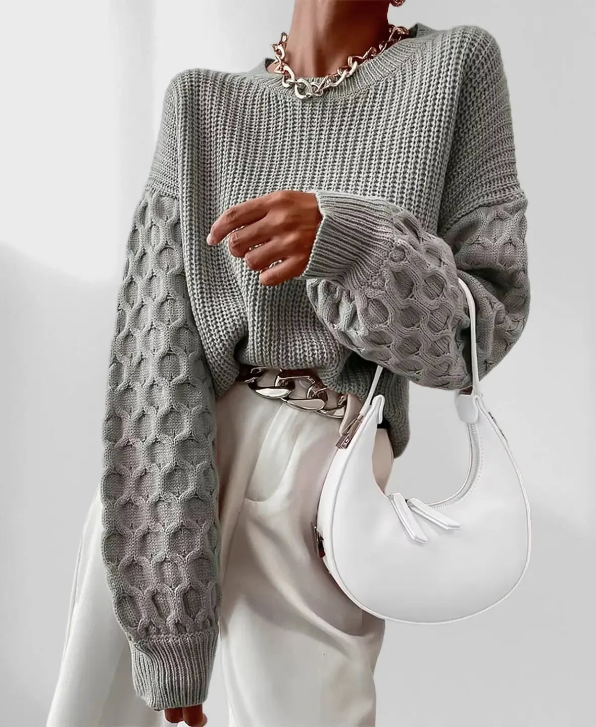Women's Lantern Sleeve Oversized Sweater