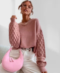 Women's Lantern Sleeve Oversized Sweater