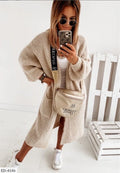 Women's Oversized Long Knit Cardigan