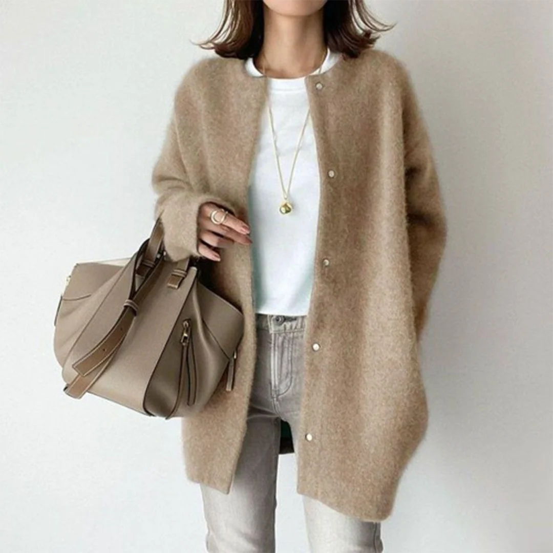 Women's Relaxed Fit Long Knit Cardigan