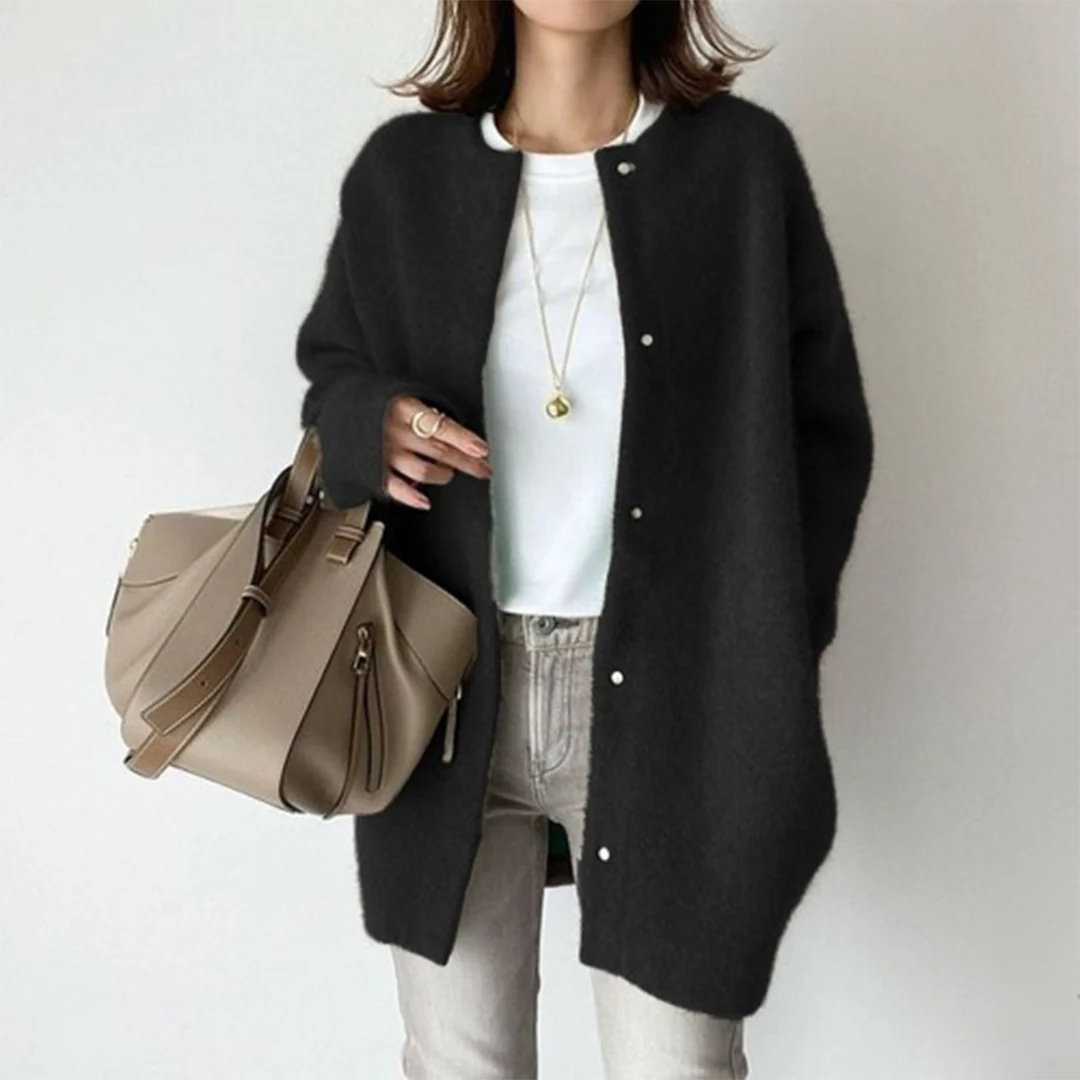 Women's Relaxed Fit Long Knit Cardigan